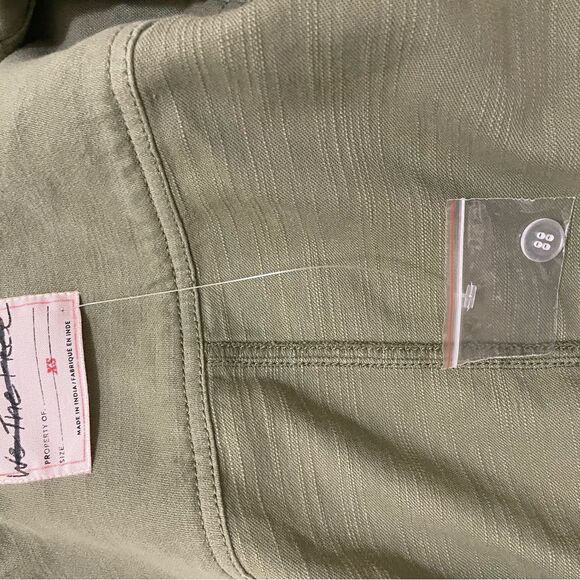 NEW! Free People Carmen Moto Cotton Jacket, size XS New with Out Tag. - Picture 7 of 9